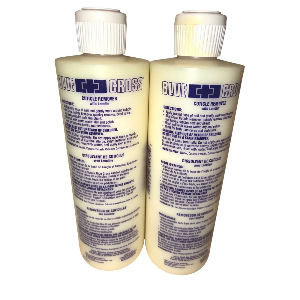 TWO BOTTLES of Blue Cross Cuticle Remover 32 oz each NEW!